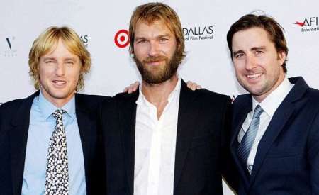 Luke Wilson, Owen Wilson, and Andrew Wilson, all three Wilson brothers, in one frame.